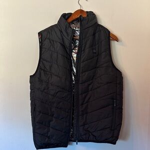 Men's Black Quilted Heated Vest